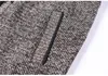 Herrenpullover Strickwinkel Strickwege Dicke gepolsterte warme Pullover Winter Männer Reißverschluss Jacke Mantel