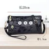 Jewelry Pouches Rose Flower Good Quality PU Leather 18mm Snap Button Leaves-bag For Women MOM Girls QB2101