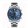 NEW Men039s Watches Green Dial Men WristWatch Leather Quartz VK Fitness Watch Sports Male Clock Chronograph Japan movement5515479