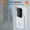 Sonnettes Tuya Smart Home Vidéo Sonnette Caméra Extérieure Filaire Sans Fil Porte Sonnette 1080P Étanche Maison Sécurité Protection Vie 221119