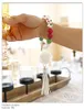 S3339 Silicone Beaded Christmas Key Chain PU Leather Tassel Plush Ball Tree Santa Claus Wrist Bracelet Keychain Key Rings