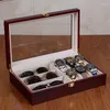 Titta p￥ l￥dor 2022 Red Watches Box Jewelry Case Gereglasses f￶rvaring Solglas￶gon Glas￶gon Display Arrang￶r Armband Gift Holder