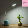 Lampy stołowe Xddyn biurka USB LED LED LED Książka Książka Kreatywna silikonowa uchwyt długopis 3
