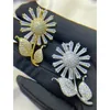 Broche de tournesol exquise Fashion Fashion Fashion Zirconium Diamond Pintion haut de gamme Pin Pin Pin de broche