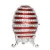 Faberge Egg Trinket Box Met juwelen getooide sterren Metalen sieraden Decoratieve geschenkdoos Home Decor194K5650614