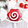 Christmas Decorations 2cm Large Candy Pendant Wedding Red And White Painted Gold Party Home