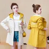 Kvinnors dikerockar 2022 Spring Autumn Coat Women Långärmad avslappnad vindbrytare Kvinnliga huva Femmes Student Löst ytterkläder