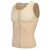 남성의 신체 셰이퍼 Shapewear 가슴 압축 슬림 한 gynecomastia shaper mens abs 컨트롤 배가 허리 조끼 트레이너 셔츠 남성 슬리밍