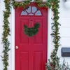 Flores decorativas Christmas Galo Chicken Greath Greath 12 polegadas em forma de decoração durável da porta de decoração Garland