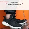 2022 Nieuw in veiligheidsschoenen voor man zwarte laarzen grijze laars werkschoenen mannen staal teen designer schoenen