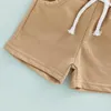 Giyim Setleri Doğmuş Erkek Bebek Giysileri Hoodies Pantolon 2 ADET Kıyafet Seti Şort Yaz Kıyafet Bodysuit Bebeğin