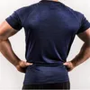 Men's T Shirts Mens Quick Dry Breathability T-shirt Running Sport Skinny Short Tee Male Gyms Fitness Bodybuilding Workout Polyester Tops