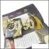 Favore per feste Gold Digital 50 Bookmark con bomboniere nappe Regali di compleanno Evento da doccia nuziale Evento di omaggio per feste idee dhvso dottor dhvso