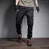 Herrbyxor herr casual last sommar ankel bandad boot cut 2022 män mode streetwear kamouflage jogger