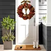 Dekorativa blommor Thanksgiving Autumn Color Door Hanger Hydrangea Wreath Artificial Flower Home Decoration Idyllisk v￤gg h￤ngande 40 cm#8