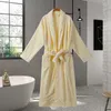 Vêtements de nuit pour hommes serviette polaire peignoir hommes vêtements de nuit Robe chaud pyjamas hiver Robe maison vêtements chemise de nuit Kimono automne