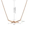 Womens Knot drill Necklace Designer Jewelry for women Diamonds Necklace Complete Brand as Wedding Christmas Gift271j