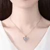 Cadeau de fête des mères maman amour collier pendentif S925 cadeau en argent sterling pour mère