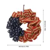 Decorative Flowers Spring Wreathes Independence Day Wreath Outdoor Porch Patriotic Garland Lighted Legs Christmas Decorations For Outside