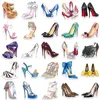 50pcs de calcanhar alto adesivo Sapatos princesas Altura criando adesivos de picha￧￵es de sapatos para laptop de bagagem de bagagem de bagagem de bagagem de bagagem de bagagem de skate