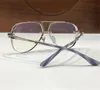 Nuevo diseño de moda piloto montura metálica gafas ópticas 8155 retro estilo simple y generoso gafas de gama alta con caja puede hacer lentes recetados