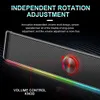 Draagbare luidsprekers Redragon GS560 ADIEMUS AUX 3,5 mm Stereo Surround Music Smart RGB Speakers Column Sound Bar voor computer PC Notebook Luids 221119