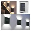 Solar Wall Lights LED Garden Light Outdoor Waterproof Powered Lantern Christmas Street Garland Lamp Spotlight