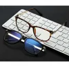 النظارات الشمسية إطارات عتيقة مربعة شفافة نظارات المرأة إطار الأزياء المعدنية المضادة للضوء الأزرق الإطار