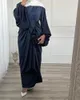 Ethnische Kleidung Ramadan Eid Mubarak Kaftan Abayas für Frauen Robe Femme Musulmane Abaya Dubai Türkei Islam Pakistan Arabisch Muslim Langes Kleid