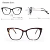 نظارات شمسية إطارات العلامة التجارية أبيض القط نظارات العين النساء 2020 عتيقة الإطارات البصرية الشفافة الإناث