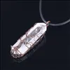 Подвесные ожерелья Qimoshi Handwound Crystal Crystal Colund Colund Collect Contance Conting Collece Hexagon Made Mading Men and Women Dlop Delive DH06Z