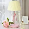 Lampes de table nordique frais créatif Style campagnard lampe chambre d'enfant chambre chevet étude lecture bureau lumière princesse rose fille décor