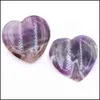 Stone Natural Howlite Heart Stones gepolijste getrumpte edelstenen liefde gesneden palm zorgen steen voor genezende reiki sieraden maken decorati dh0xc