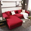 Housses de chaise Housse de canapé d'angle flexible pour salon Protecteur de siège réglable en forme de L 1/2/3/4