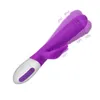 Секс -игрушечный массажер фиолетовый силиконовый вибратор кролика Повторный g Spot Мощный вибрационный дилдо -клитор массажер игрушка для женщин