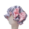 Hats 2022 Fashion Baby Baby Feal Caps Bow Knotted Children's Folds Silk Satin Kids Accsions