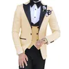 Мужские костюмы Blazers Custom Made Terno Slim Groom Tuxedos Свадебный костюм Masculino Jacketpantvest SS 3 штуки для 221121