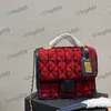 Womens Messneger Tweed Wool Ceanted Ceanted Ups Hand Touse Gold Metal Matelasse Chain Crossbody Counter Count