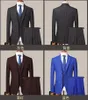 Ternos masculinos Blazers Boutique Blazer Vest Troushers Italian Moda Business Business Elegant Gentleman Plaid Dress Slim Casual Conjunto de 3 peças 221121