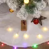 Dekoracje świąteczne białe drzewo spódnica pluszowa świąteczna dywan wesoły ornament rok Navidad Home Decor Bt