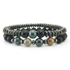 Bracelettes magnétiques noires perlées Bracelet Guérison Agate Tiger Eye Bead Bracelets Femme Mens Bijoux de la mode Administration de gouttes DHCMS DHCMS