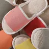 2022 frühling Herbst Frauen Leinen Hausschuhe Hause Antislip Innen Boden Weichen Paar Leichte Schlafzimmer Schuhe Damen Flachs Flip-flops J220716