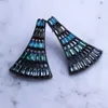 Boucles d'oreilles Ranos multicolore Boho géométrique cristal pierre noir plaqué Brincos Fr Wpmen bijoux de mode EFX0031352