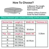 Stol täcker PU-lädervattentät soffa kudde omslag för vardagsrum Anti-dirty avtagbar elastisk 1/2/3/4settskyddsfodral