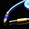 Tatueringsvapen Kits Toppkvalitet RCA Clip Blue Rubber Silicone Cord For Power Supply Machine TP-2108