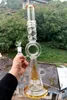 18 Zoll gelbe Wasserbong-Wasserpfeifen aus Glas mit Armbaum-Perc-Dab-Rigs und 14-mm-Innengewinde-Rauchpfeifen