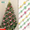 Décorations de Noël 2,4 mètres de bonbons colorés pendentif guirlande Ins série nordique bonbons boule chaîne à la main pépinière enfants chambre arbre décor 221119