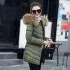 Women's Trench Coats Nagymaros Collar Padded Winter Women's Long Paragraph Korean Yards Slim Thin Coat Thick Cotton-padded Cotton