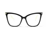 Sunglasses Frames women's eyeglass frame Transparent Cat's eye optical glasses woman Metal frame fashion clear glasses Black Spectacle Frame 2019 T2201114