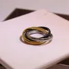 New fashion wed ring for man ze stali nierdzewnej ekstrawagancki pierścionek z miłością logo wygrawerować złoto srebrna róża 3 koła pierścionki kobiety mężczyźni biżuteria ślubna rozmiar 5-11